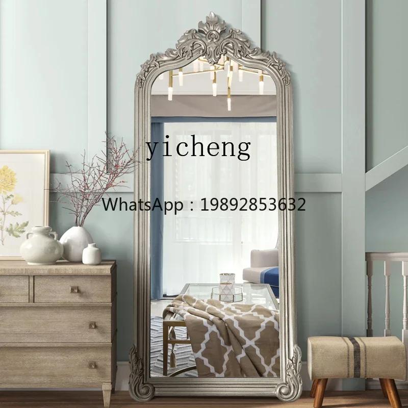 L7-European champagne silver floor-to-ceiling full-length mirror clothing store wedding shop fitting mirror engraved wall mirror
L7-European champagne silver floor-to-ceiling full-length mirror clothing store wedding shop fitting mirror engraved wall mirror