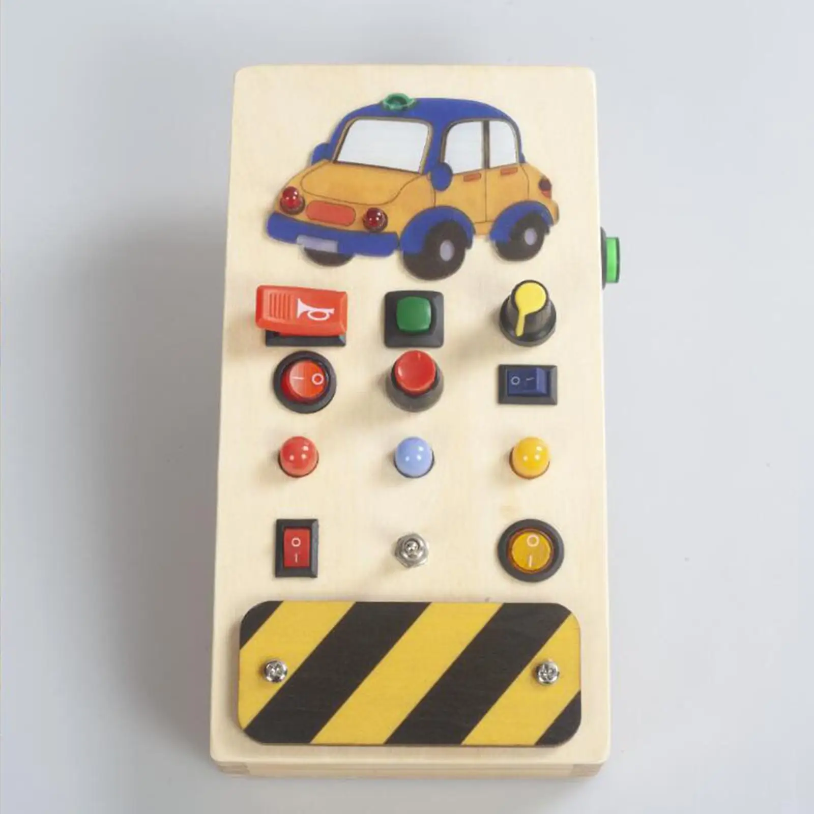 Wooden Busy Board Wooden Control Panel Develop Basic Motor Skills Button Busy Board for Children Kids Boys Girls Holiday Gift
Wooden Busy Board Wooden Control Panel Develop Basic Motor Skills Button Busy Board for Children Kids Boys Girls Holiday Gift