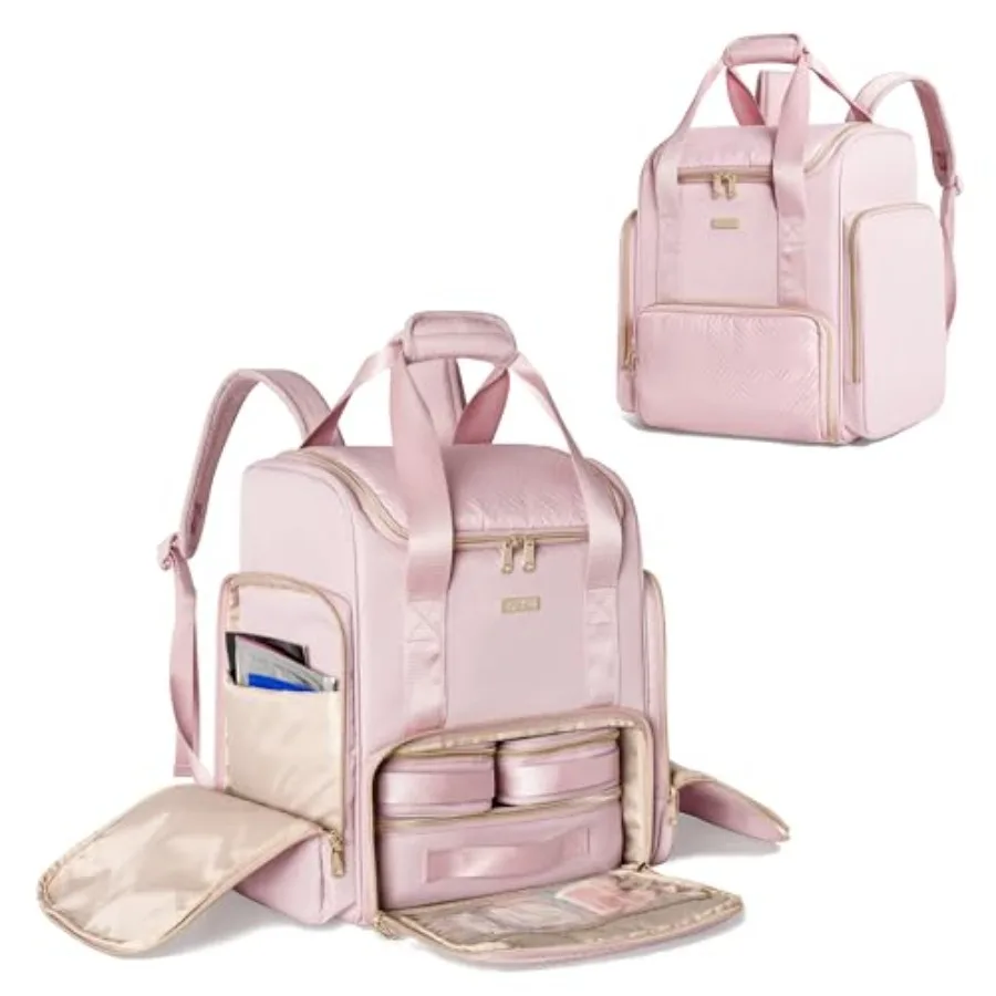 Large Makeup Backpack with 3 Clear Makeup Bags, Double Layers Professional Makeup Travel Case with Brushes Storage Section for
Large Makeup Backpack with 3 Clear Makeup Bags, Double Layers Professional Makeup Travel Case with Brushes Storage Section for