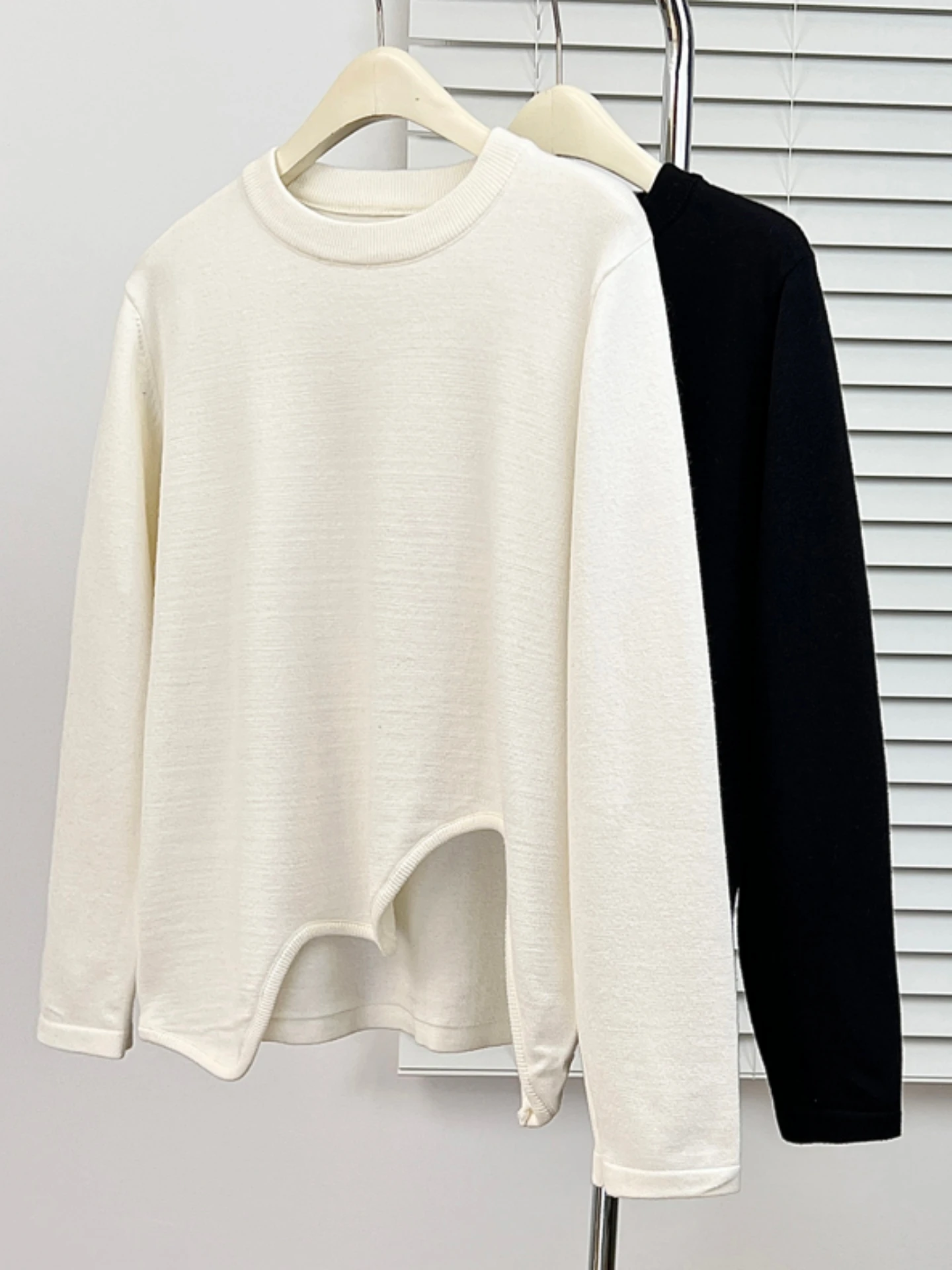 Women's Knitted Long Sleeve Base Shirt Sweater Asymmetrical Loose Fit Comfortable Soft Korean Style Spring Autumn plus Size
Women's Knitted Long Sleeve Base Shirt Sweater Asymmetrical Loose Fit Comfortable Soft Korean Style Spring Autumn plus Size