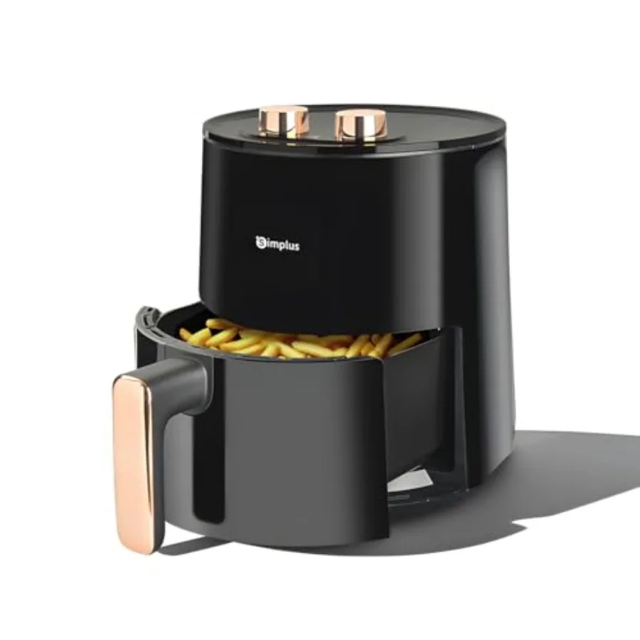4.5QT Air Fryer, 1300W Adjustable Temperature Airfryer Oven, 6 Preset Cooking Options, 392°F Rapid Air Crisp Technology, Quick
4.5QT Air Fryer, 1300W Adjustable Temperature Airfryer Oven, 6 Preset Cooking Options, 392°F Rapid Air Crisp Technology, Quick