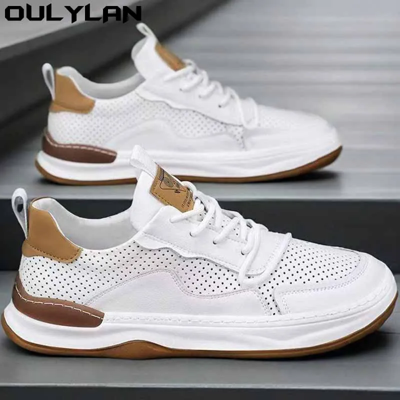 Oulylan Comfortable Fashionable Versatile Top Layer Cow Leather Men's Soft Trendy Shoes Anti-Slip Low Top Autumn Men's Shoes
Oulylan Comfortable Fashionable Versatile Top Layer Cow Leather Men's Soft Trendy Shoes Anti-Slip Low Top Autumn Men's Shoes