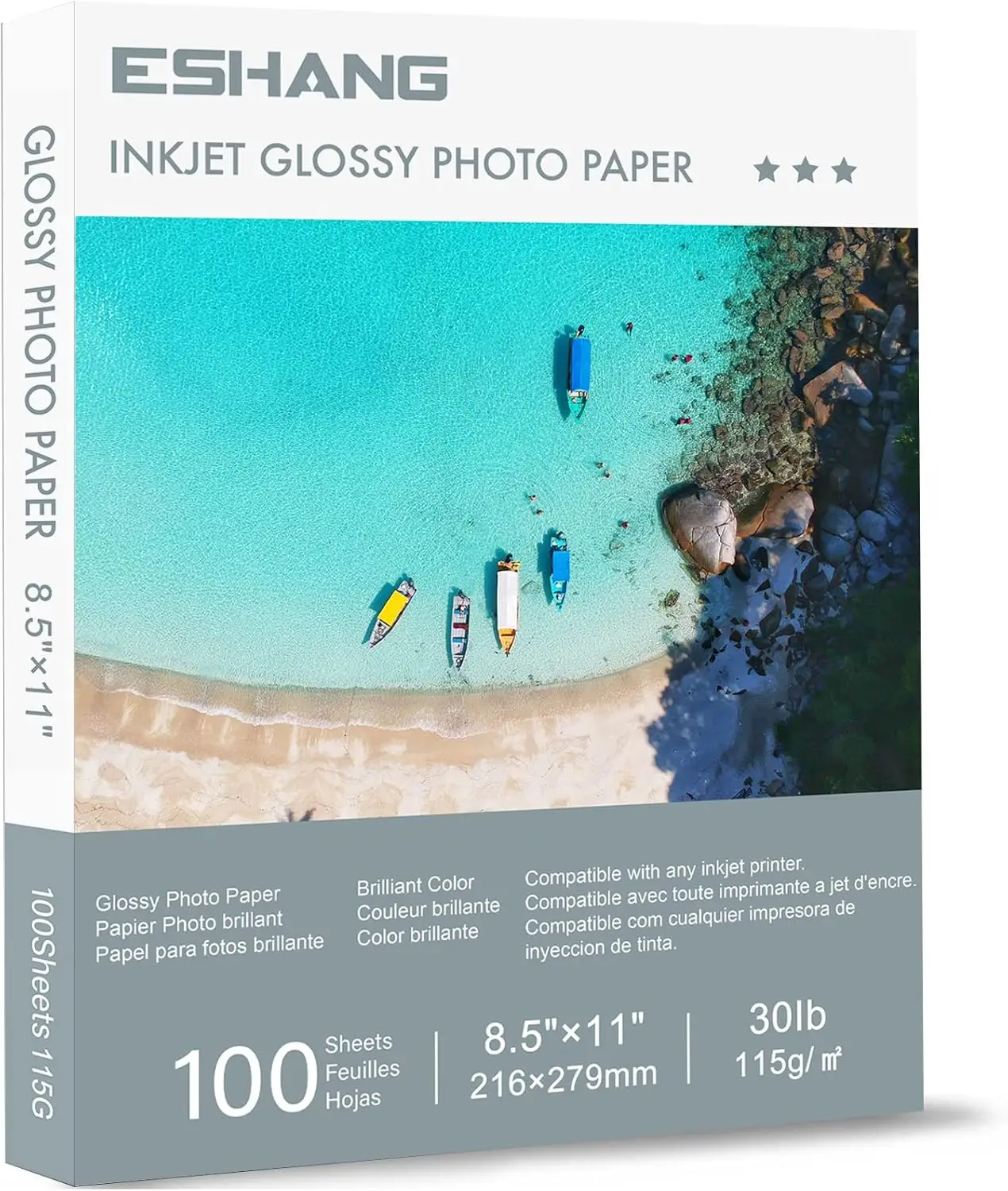 Glossy Thin Printer Paper 8.5x11 Inches 100 Sheets for DIY Chip Bag and Custom Party Favors 30LB
Glossy Thin Printer Paper 8.5x11 Inches 100 Sheets for DIY Chip Bag and Custom Party Favors 30LB
