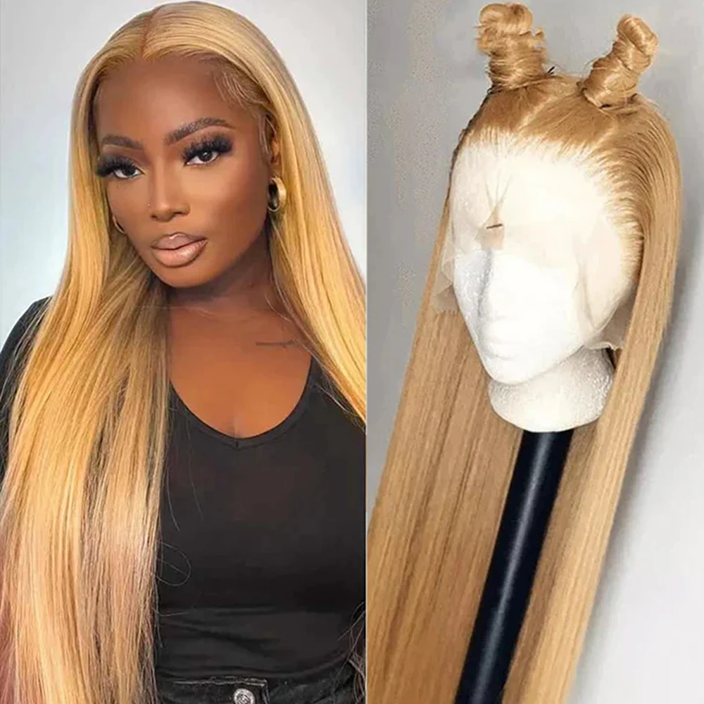 30 Inch Honey Blonde Straight Lace Wig For Black Women 13x6 13X4 Synthetic Lace Frontal Wig With Baby Hair Daily Cosplay Wigs
30 Inch Honey Blonde Straight Lace Wig For Black Women 13x6 13X4 Synthetic Lace Frontal Wig With Baby Hair Daily Cosplay Wigs