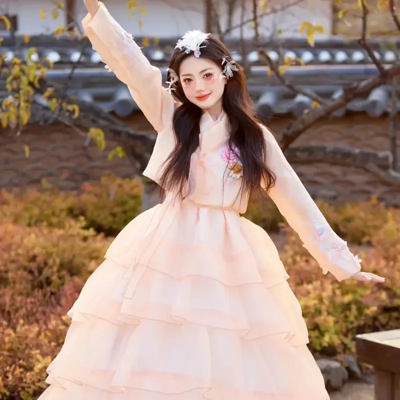 NewKorean Hanbok Dress for Women Ancient Traditional Stage Costume Lady Palace Korea Wedding National Dance 1;s'6,y;9'b,5;
NewKorean Hanbok Dress for Women Ancient Traditional Stage Costume Lady Palace Korea Wedding National Dance 1;s'6,y;9'b,5;