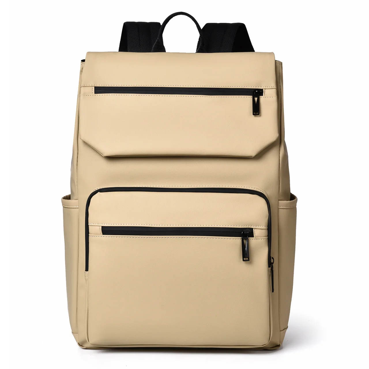 Brown faux leather casual backpack with multi zippered pockets water resistant fabric suitable for daily school work and casual
Brown faux leather casual backpack with multi zippered pockets water resistant fabric suitable for daily school work and casual