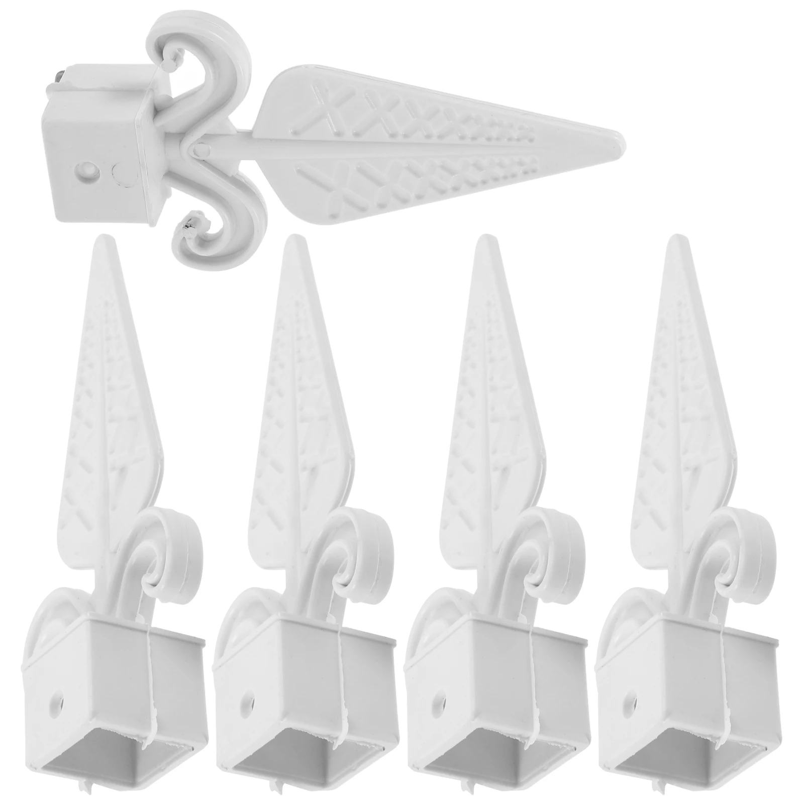 10 Pcs Finials Decorative Pointed Shape Plastic Garden Outdoor Gate Finials White Baby Proof Durability Construction
10 Pcs Finials Decorative Pointed Shape Plastic Garden Outdoor Gate Finials White Baby Proof Durability Construction