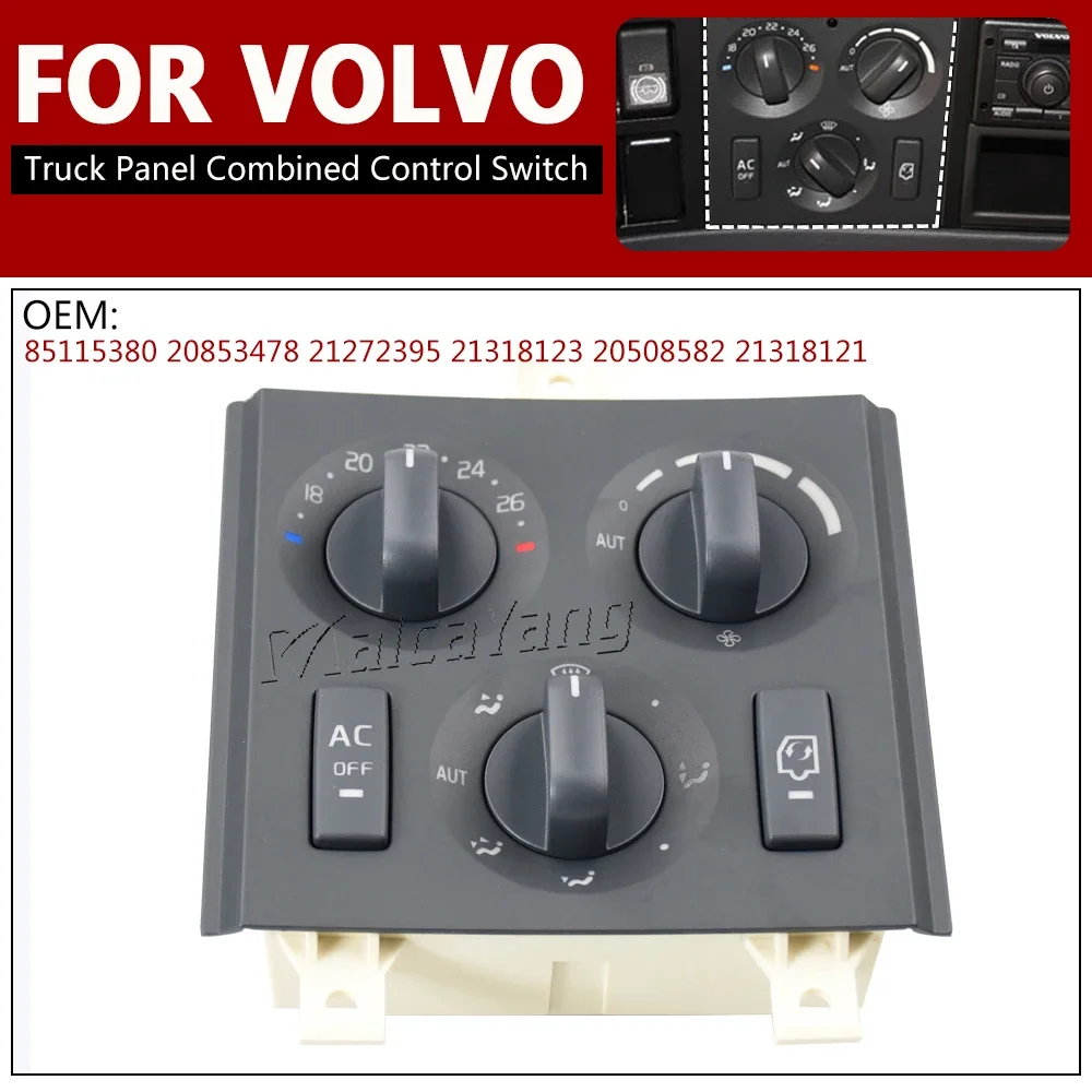 OE: 20508582 85115380 20853478 21272395 - 24V ABS Black Truck Control Unit Panel Combined Switch For Volvo FM FH
OE: 20508582 85115380 20853478 21272395 - 24V ABS Black Truck Control Unit Panel Combined Switch For Volvo FM FH