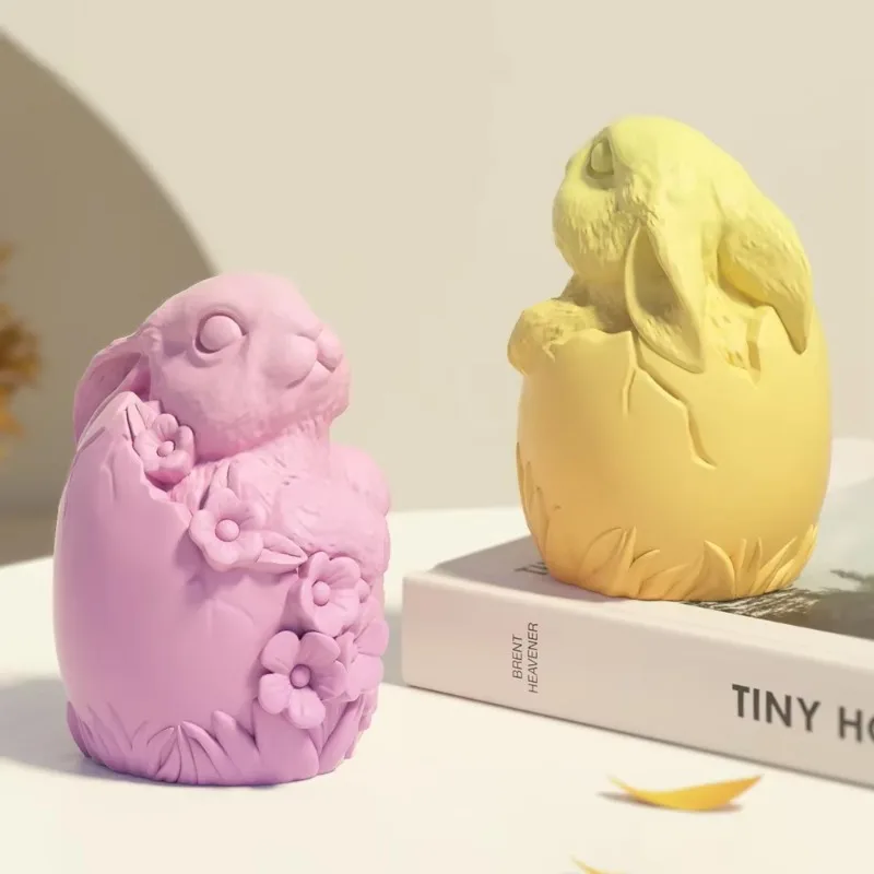 3D Bunny Egg Silicone Mold Rabbit Shape Reusable Mould for Resin Plaster Ornaments Candle Making Home Decor
3D Bunny Egg Silicone Mold Rabbit Shape Reusable Mould for Resin Plaster Ornaments Candle Making Home Decor