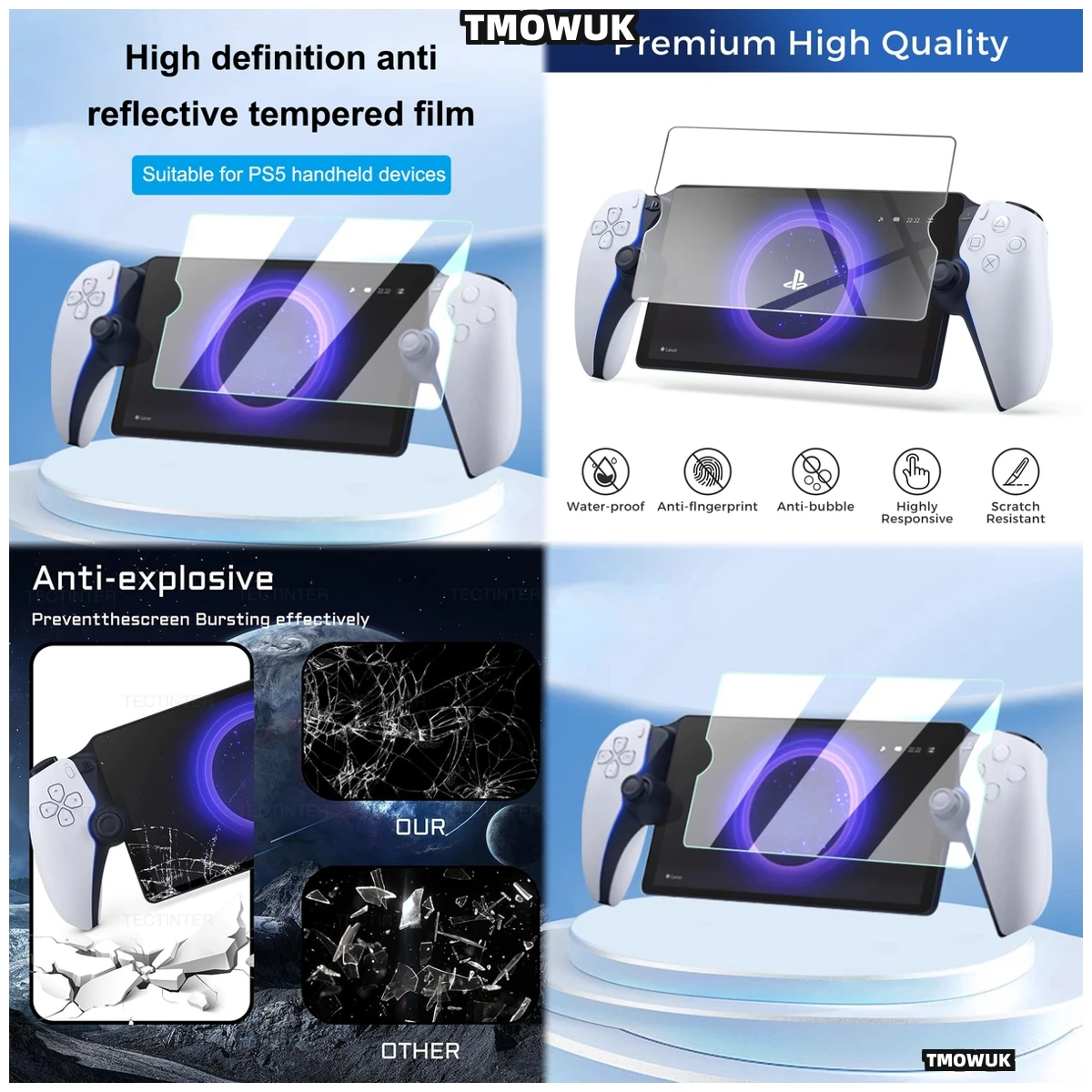 Maximum Clarity Anti-Fingerprint Screen Cover For Sony PlayStation Portable PS5, Always Clean
Maximum Clarity Anti-Fingerprint Screen Cover For Sony PlayStation Portable PS5, Always Clean
