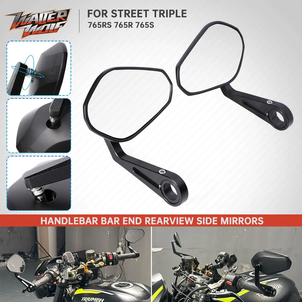 Для Street Triple 765 RS 765R 765S E9 2 шт. боковое зеркало на руле, зеркала заднего вида, выпуклое зеркало заднего вида 2017-2024
Для Street Triple 765 RS 765R 765S E9 2 шт. боковое зеркало на руле, зеркала заднего вида, выпуклое зеркало заднего вида 2017-2024