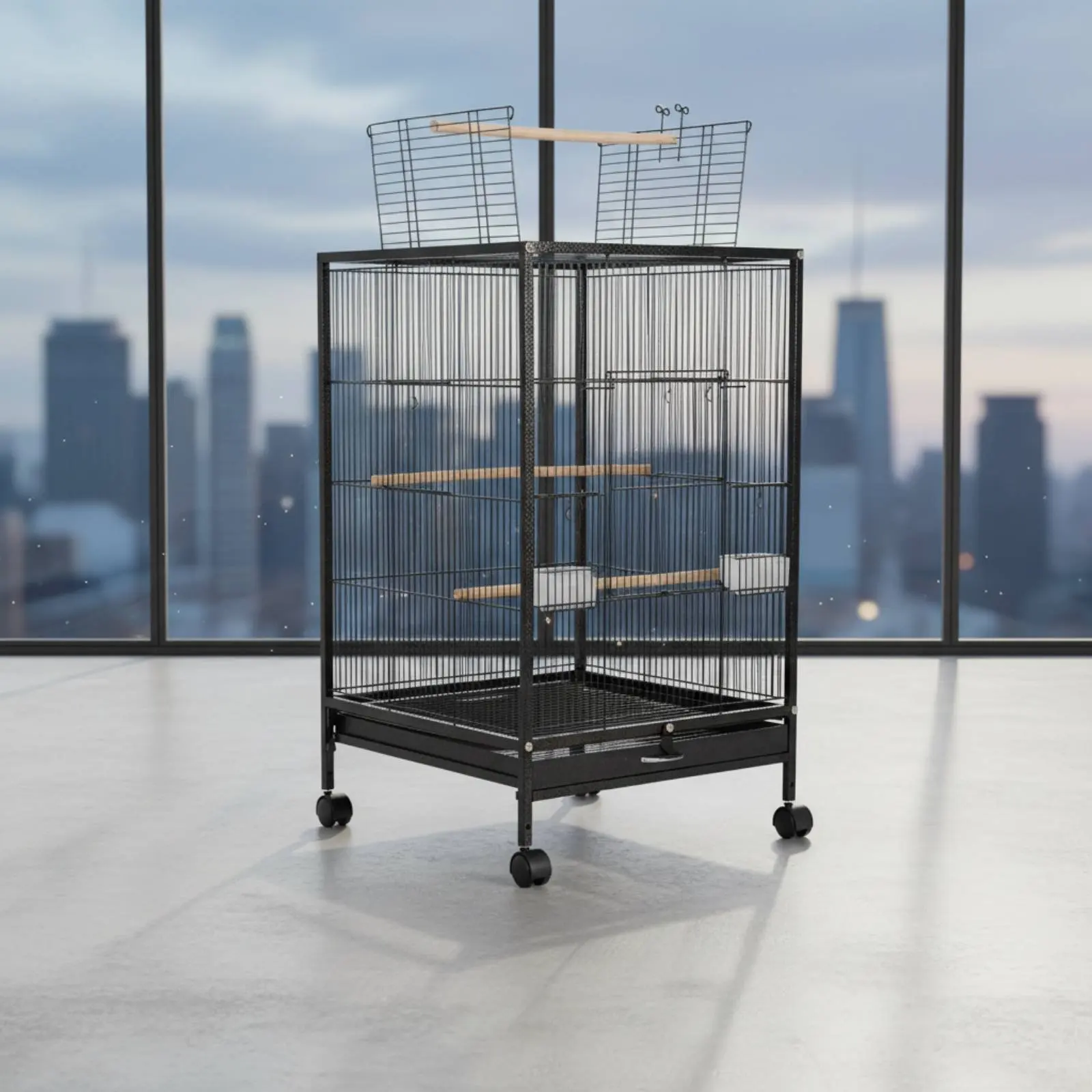 Parrot Enclosure Sturdy Wire Frame Cockatiel Enclosure Aviary Easy to Clean Removable Tray for Indoor
Parrot Enclosure Sturdy Wire Frame Cockatiel Enclosure Aviary Easy to Clean Removable Tray for Indoor