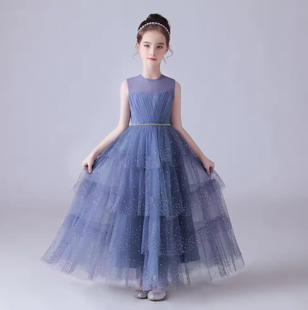 Customized Dusty Blue Sleeveless Pleated Tulle Flower Girl Dress A Line Floor Length Junior Bridesmaid Gown Princess
Customized Dusty Blue Sleeveless Pleated Tulle Flower Girl Dress A Line Floor Length Junior Bridesmaid Gown Princess