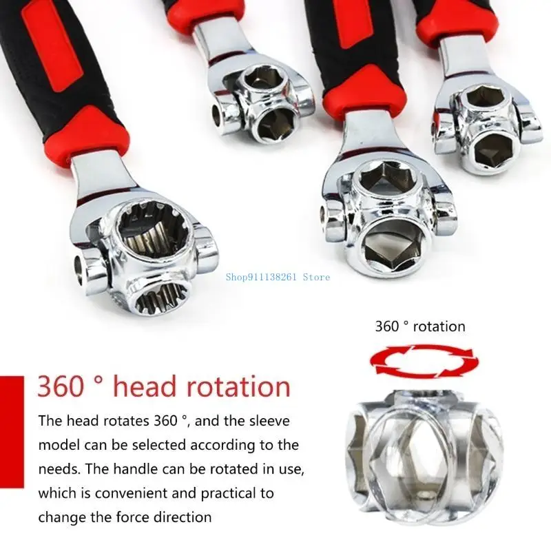 H05E 52 in 1 Multitool Double Head Wrench Set Socket Wrench Spline Bolts 360 Degree
H05E 52 in 1 Multitool Double Head Wrench Set Socket Wrench Spline Bolts 360 Degree
