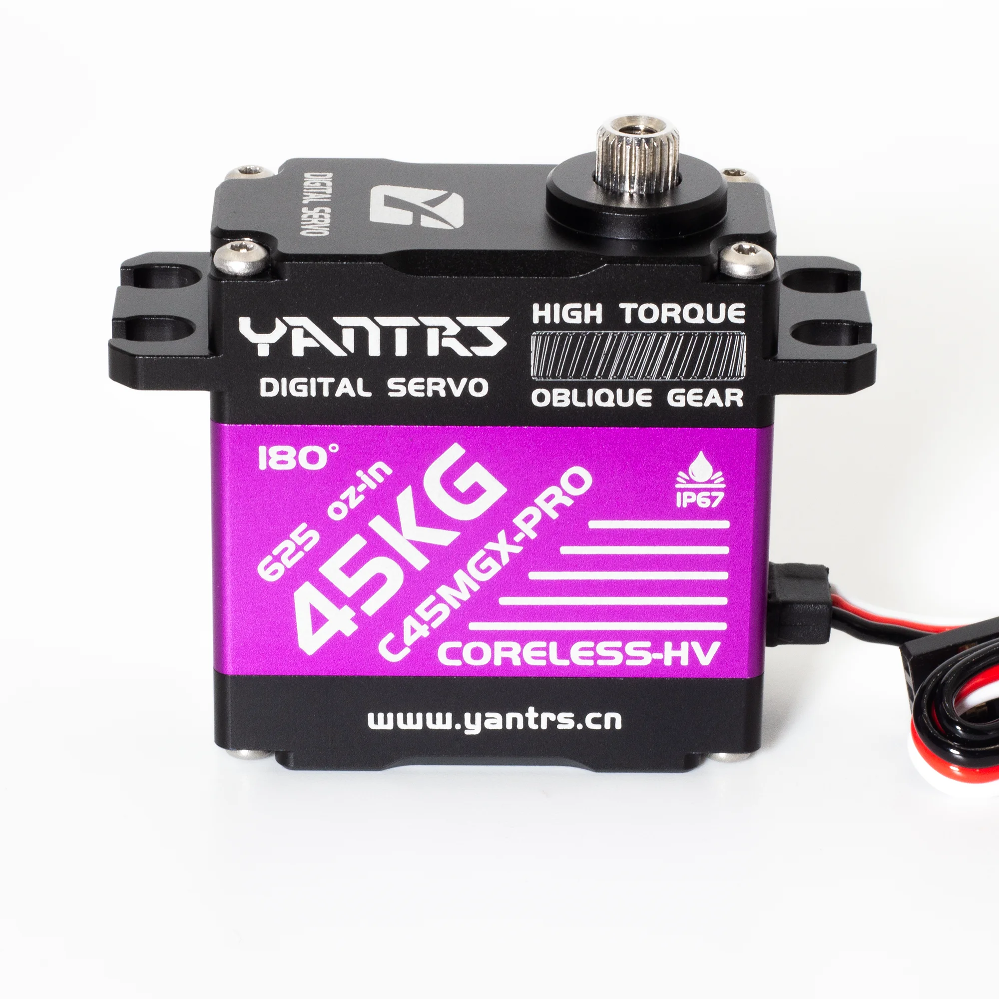 YANTRS 45KG Coreless Waterproof Servo Steel Helical Gear HV High Speed High Torque Digital RC Steering Servo for Fixed Wing UAV
YANTRS 45KG Coreless Waterproof Servo Steel Helical Gear HV High Speed High Torque Digital RC Steering Servo for Fixed Wing UAV