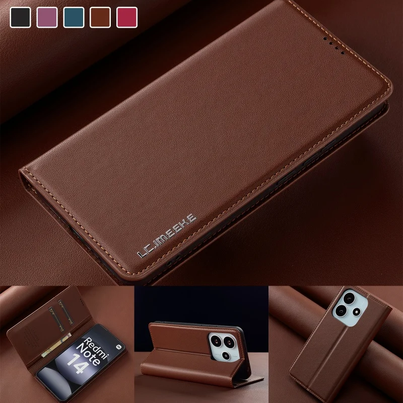 Magnetic Leather Wallet Phone Case For XiaoMi RedMi Note 14 Pro Plus 13 12 11 12S 11S OOCO X5 Flip Card Slots Cover Hoseje Coque
Magnetic Leather Wallet Phone Case For XiaoMi RedMi Note 14 Pro Plus 13 12 11 12S 11S OOCO X5 Flip Card Slots Cover Hoseje Coque