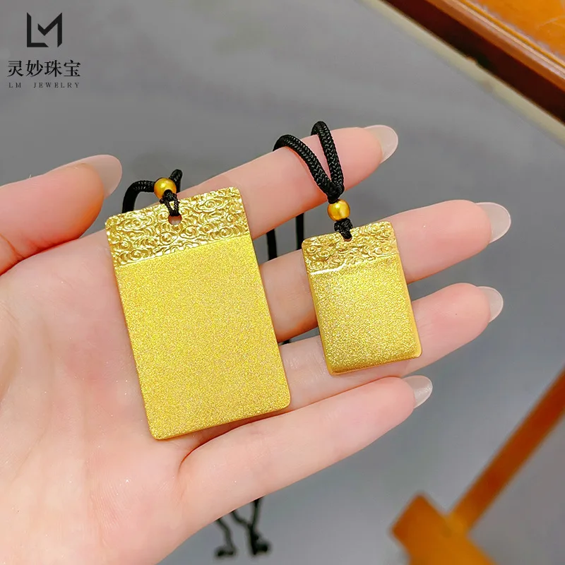 Prestigious Pendant Unisex 24K Gold AU999 - Full Gold Matte Safe Pendant, Heirloom Auspicious Cloud Design, Collection Treasure
Prestigious Pendant Unisex 24K Gold AU999 - Full Gold Matte Safe Pendant, Heirloom Auspicious Cloud Design, Collection Treasure