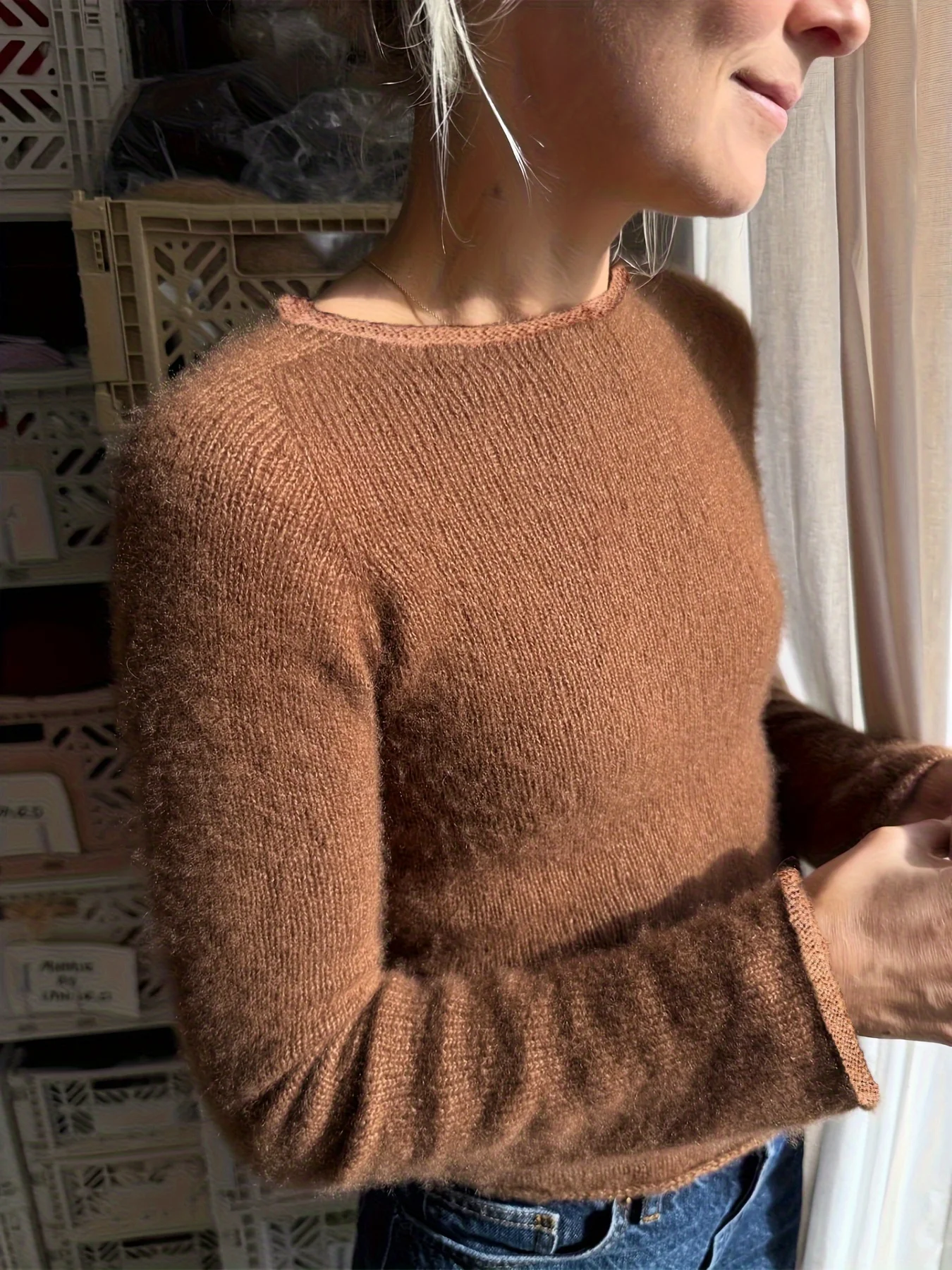 New Stylish and Elegant Everyday Simple Solid Color Soft Women's Round Neck Sweater Pullover
New Stylish and Elegant Everyday Simple Solid Color Soft Women's Round Neck Sweater Pullover