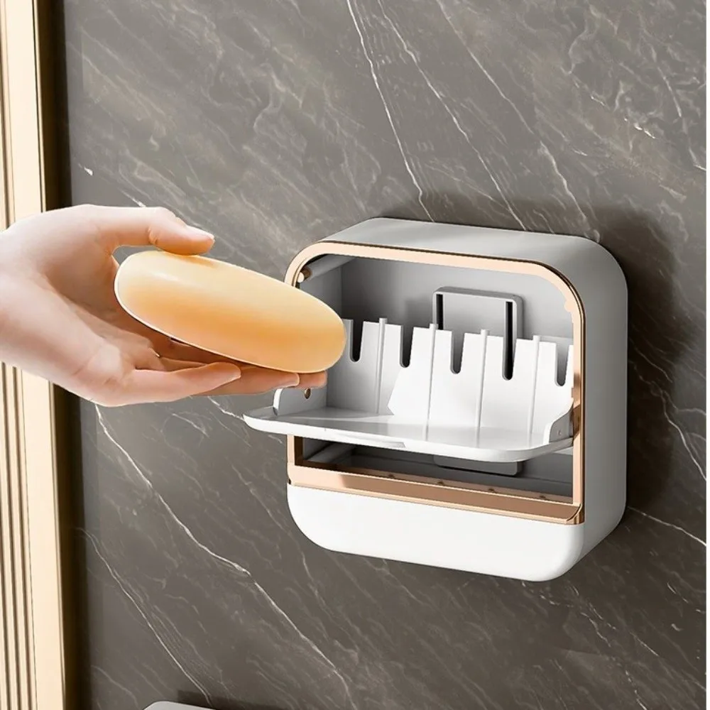 New Waterproof Soap Dish Punch-Free Flip Bathroom Drain Soap Box with Drainage Box Wall Mounted Soap Holder Bathroom Supplies
New Waterproof Soap Dish Punch-Free Flip Bathroom Drain Soap Box with Drainage Box Wall Mounted Soap Holder Bathroom Supplies