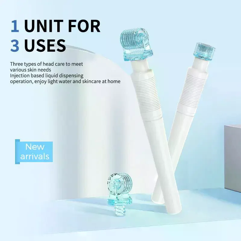 Derma Microneedle Roller Stamp Set With 0.25mm Needles Adjustable Replaceable Needles Face Roll Skincare Tool
Derma Microneedle Roller Stamp Set With 0.25mm Needles Adjustable Replaceable Needles Face Roll Skincare Tool