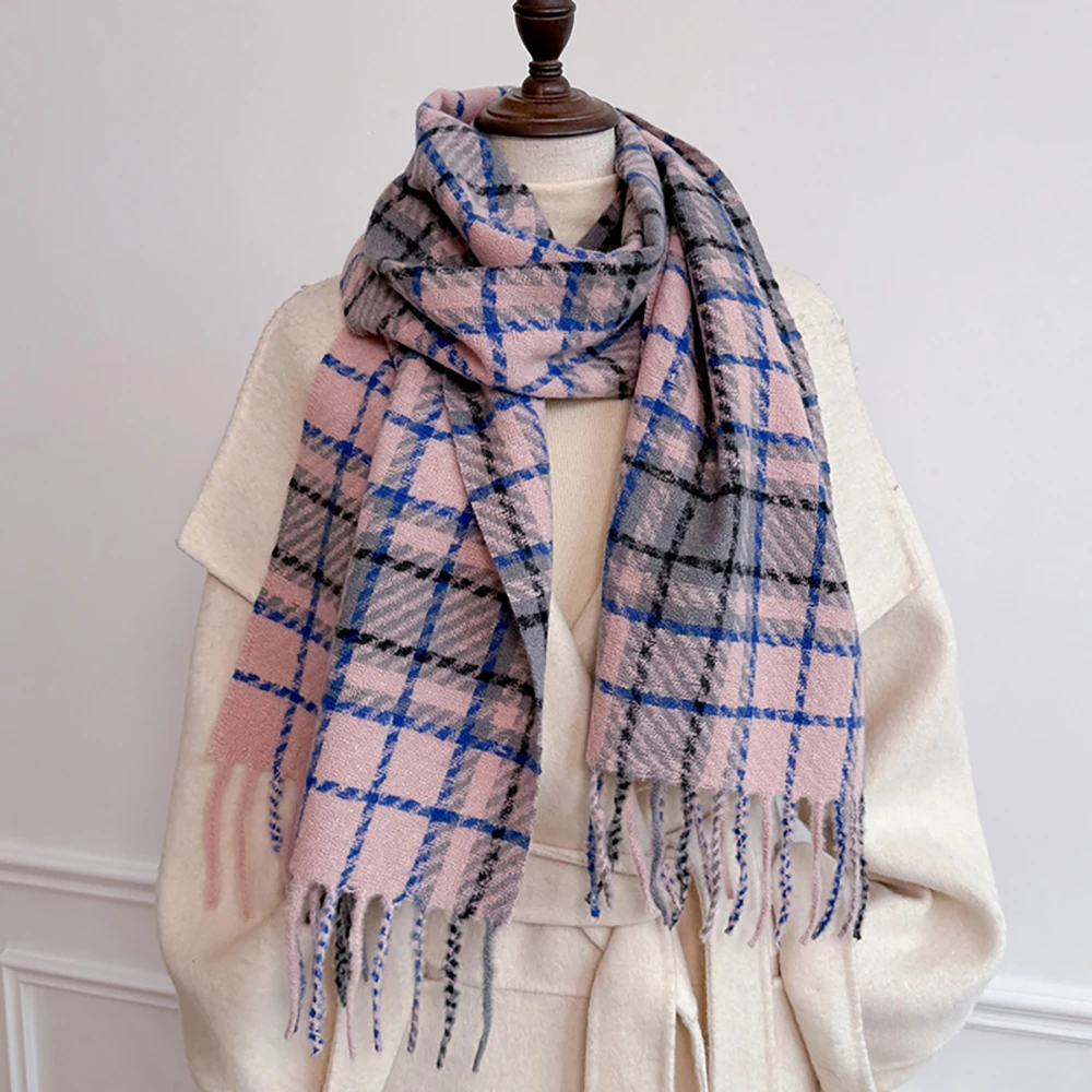 Scarf Women's Winter With Classic Plaid Thicken Student Long Shawl Lovers Neck Thicken Warm Neckerchief Bufanda Tassel
Scarf Women's Winter With Classic Plaid Thicken Student Long Shawl Lovers Neck Thicken Warm Neckerchief Bufanda Tassel