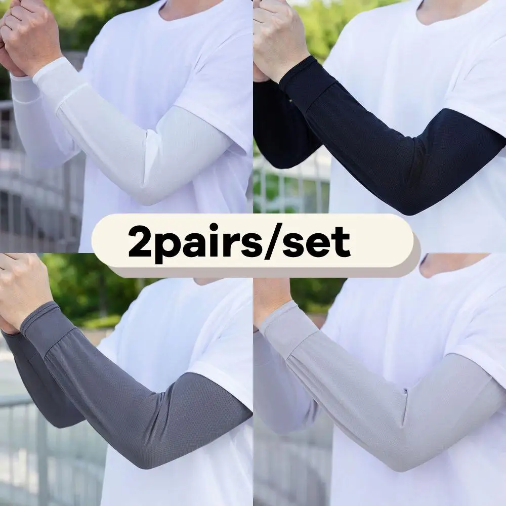 New 2Pairs Ice Silk Sleeve Sunscreen Cuff Arm Sleeves Uv Sun Sunburn Protect Anti-Slip Summer Men Women Gloves Outdoor Arm Cover
New 2Pairs Ice Silk Sleeve Sunscreen Cuff Arm Sleeves Uv Sun Sunburn Protect Anti-Slip Summer Men Women Gloves Outdoor Arm Cover