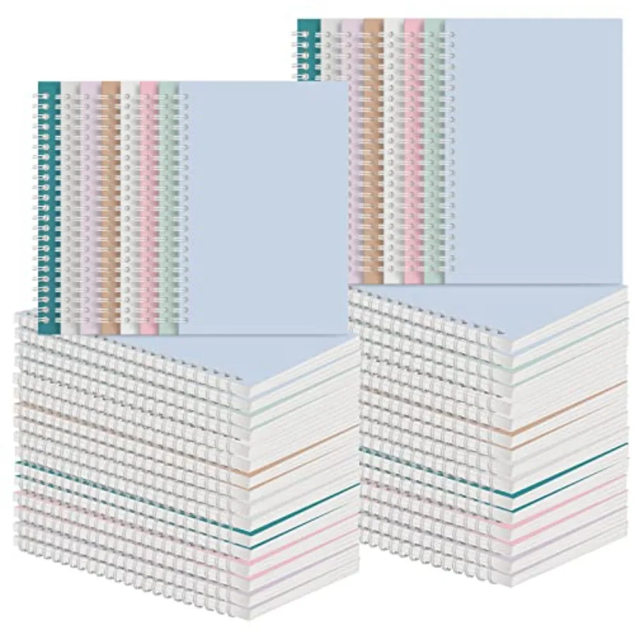48 Pack A5 Spiral Notebooks College Ruled Spiral Notebooks Bulk Inch Lined Travel Writing Notebooks Journal Notepad for Office
48 Pack A5 Spiral Notebooks College Ruled Spiral Notebooks Bulk Inch Lined Travel Writing Notebooks Journal Notepad for Office