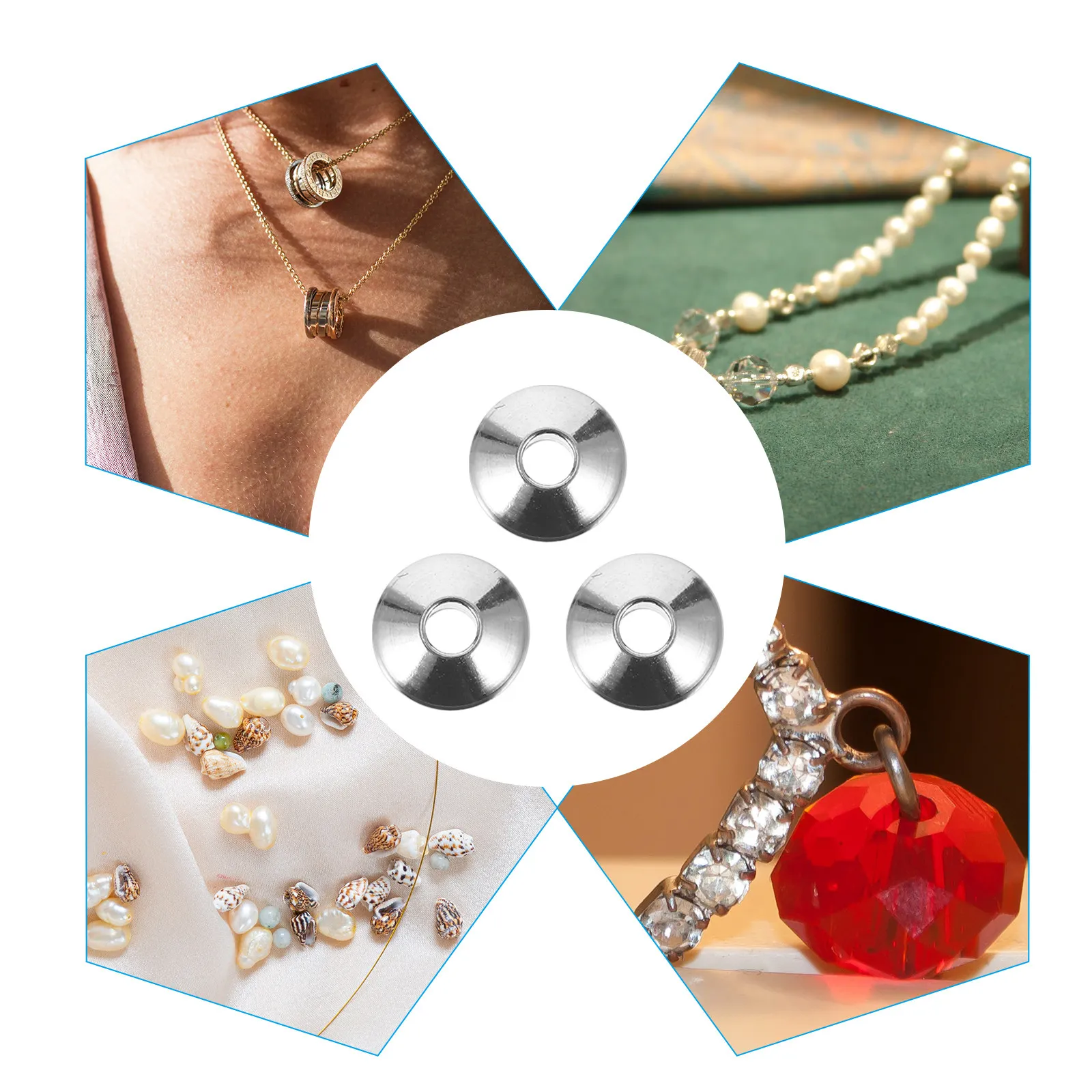 1Set Stainless Steel Spacer Beads High Quality Loose Beads for DIY Necklace Bracelet Pendant Jewelry Accessories
1Set Stainless Steel Spacer Beads High Quality Loose Beads for DIY Necklace Bracelet Pendant Jewelry Accessories