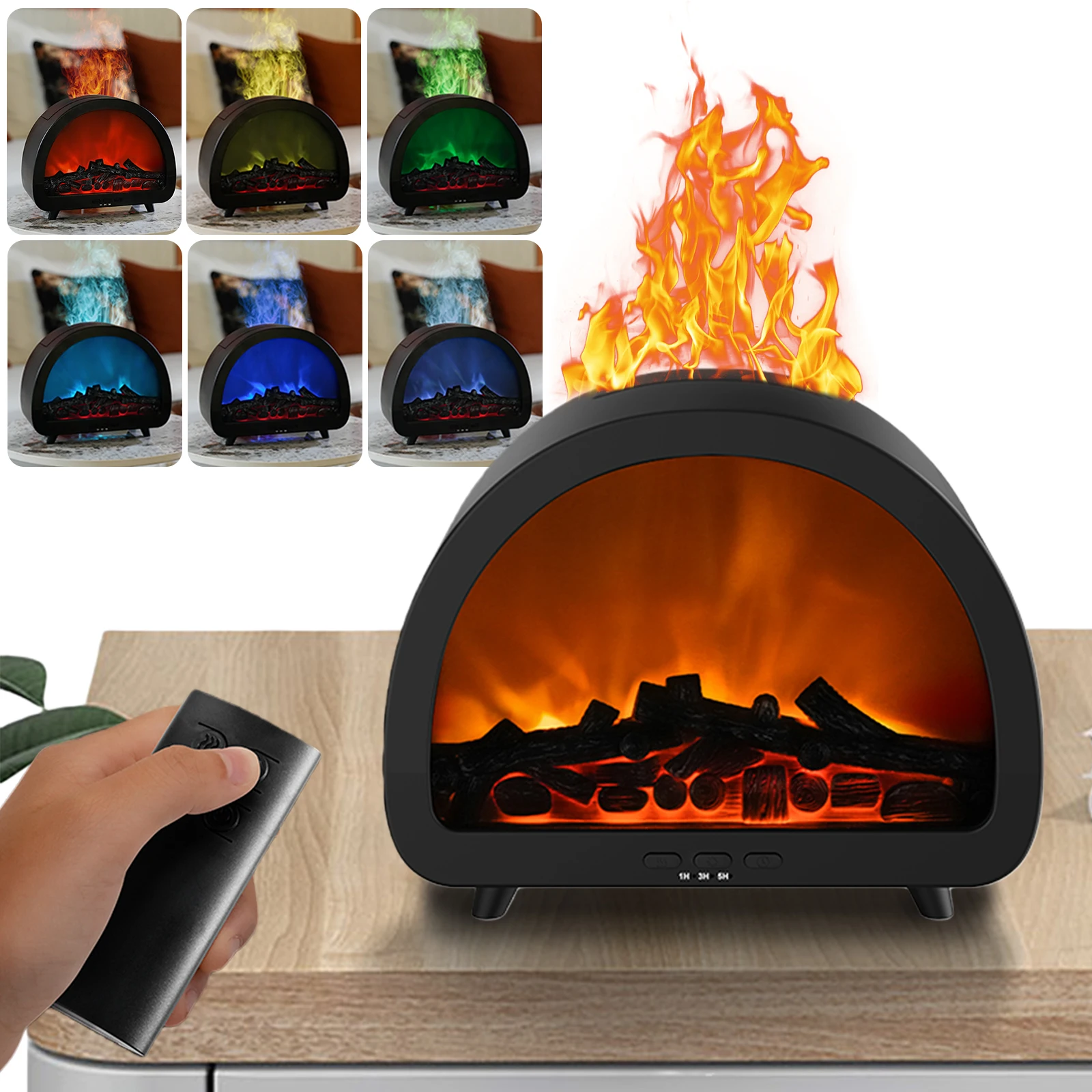 Fireplace Flame Air Diffuser Humidifier 200ml Essential Oil Diffuser with Timer Aroma Diffuser for Home Bedroom Office Yoga
Fireplace Flame Air Diffuser Humidifier 200ml Essential Oil Diffuser with Timer Aroma Diffuser for Home Bedroom Office Yoga