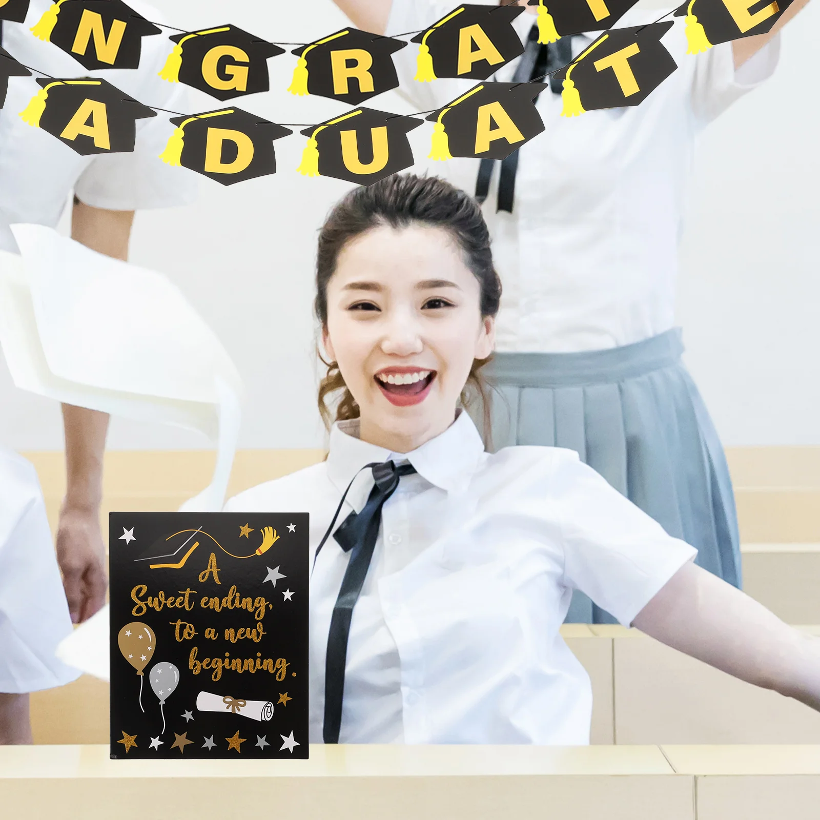 Graduation Party Decoration 2023 Reusable Banner Hanging nament Photo Prop Table Centerpiece Background Decor Grad Card 
Graduation Party Decoration 2023 Reusable Banner Hanging nament Photo Prop Table Centerpiece Background Decor Grad Card
