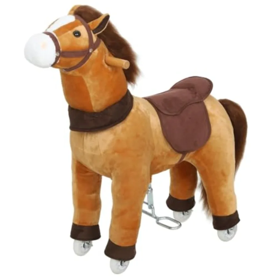 330-205V00BN Qaba Ride-On Horse - Plush Riding Pony for Ages 3-5 - Walking Horse Animal with Wheels for Active Play - Dark Brow
330-205V00BN Qaba Ride-On Horse - Plush Riding Pony for Ages 3-5 - Walking Horse Animal with Wheels for Active Play - Dark Brow