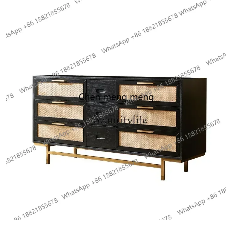 New Arrivals Solid wood rattan medieval retro dining side cabinet wabi-sabi wind entrance solid wood storage cabinetss 7304
New Arrivals Solid wood rattan medieval retro dining side cabinet wabi-sabi wind entrance solid wood storage cabinetss 7304