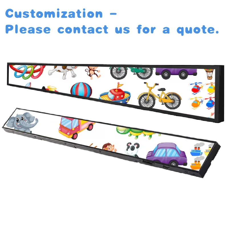 custom.23.1 Indoor Advertising Shelf Display LCD Digital Player Ultra Wide Strech Bar Supermarket Mall Retail Store
custom.23.1 Indoor Advertising Shelf Display LCD Digital Player Ultra Wide Strech Bar Supermarket Mall Retail Store