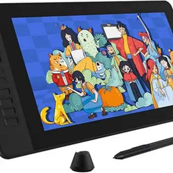 GAOMON Pen Display PD1561 15.6 Inches IPS HD Graphics Drawing Tablet Monitor 72% NTSC support Tilt Function with 10 Shortcut Key