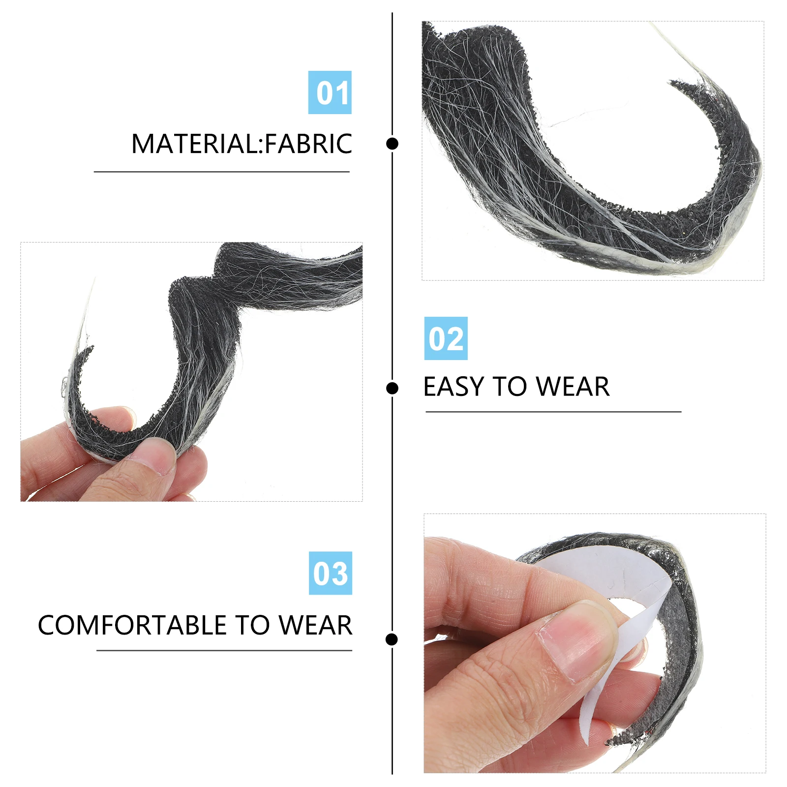 1pc Fake Beard Realistic Mustache Self-adhesive For Men Party Halloween Cosplay Adult Simulation Lifelike Facial Hair Decor
1pc Fake Beard Realistic Mustache Self-adhesive For Men Party Halloween Cosplay Adult Simulation Lifelike Facial Hair Decor