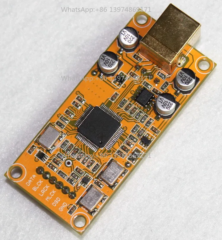 XMOS XU208 daughter card compatible with Italian Amanero USB IIS digital interface
XMOS XU208 daughter card compatible with Italian Amanero USB IIS digital interface