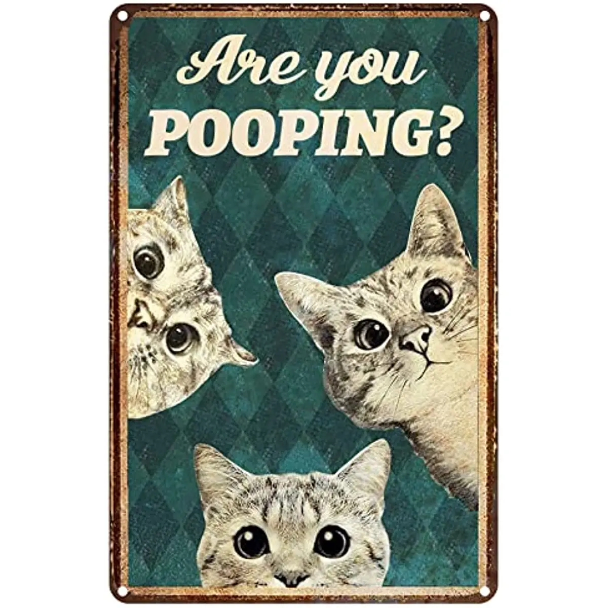 New Tin Metal Signs Vintage Cat are You Pooping Signs Bathroom Restroom Wall Toilet Decor, Funny Kitty Cat Cats Lover Gift Funny
New Tin Metal Signs Vintage Cat are You Pooping Signs Bathroom Restroom Wall Toilet Decor, Funny Kitty Cat Cats Lover Gift Funny