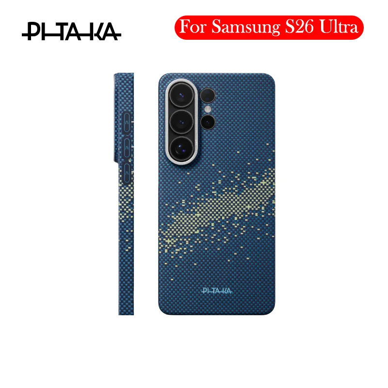 PITAKA Carbon Fibre Kevlar Case For Samsung Samsung S26 Ultra Wireless Charging Back Cover Case for SAMSUNG S26 ULTRA
PITAKA Carbon Fibre Kevlar Case For Samsung Samsung S26 Ultra Wireless Charging Back Cover Case for SAMSUNG S26 ULTRA