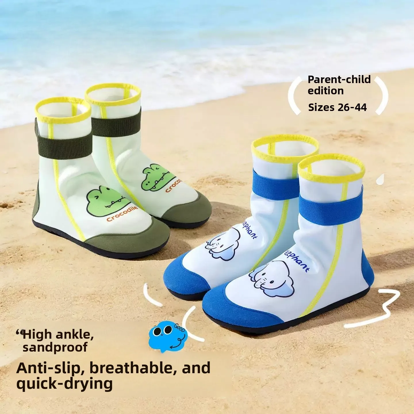 Children's High-Cut Wading Shoes Beach Shoes Anti-Slip Quick-Dry Soft Bottom Swimming Shoes for Boys And Girls
Children's High-Cut Wading Shoes Beach Shoes Anti-Slip Quick-Dry Soft Bottom Swimming Shoes for Boys And Girls