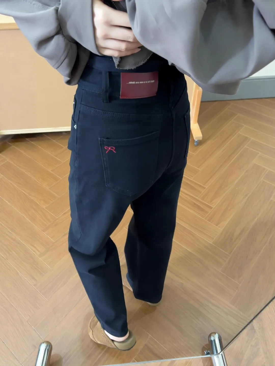 High Waist Wide Leg Skinny Bla Denim Jeans Women's Autumn Winter plus Size Conceal Meat Slimming Drape Straight Leg Pants
High Waist Wide Leg Skinny Bla Denim Jeans Women's Autumn Winter plus Size Conceal Meat Slimming Drape Straight Leg Pants