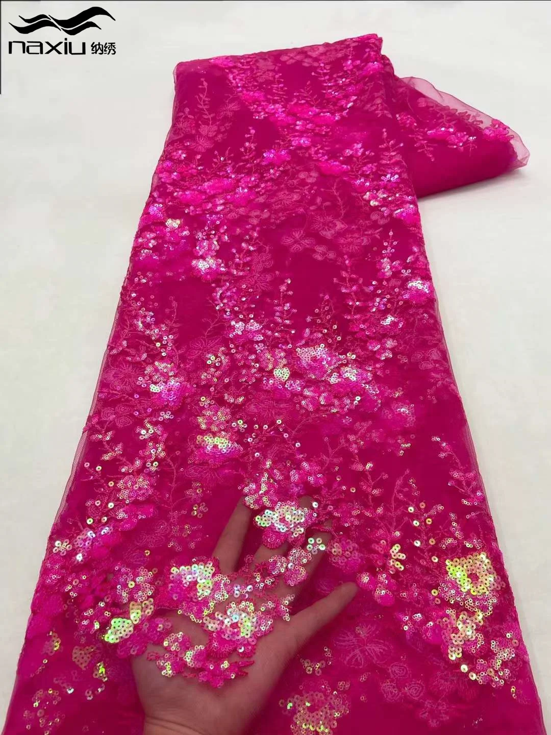Madison-African Sequins Lace Fabric, French Mesh, Nigerian, Wedding Party Dress, High Quality, 2024
Madison-African Sequins Lace Fabric, French Mesh, Nigerian, Wedding Party Dress, High Quality, 2024