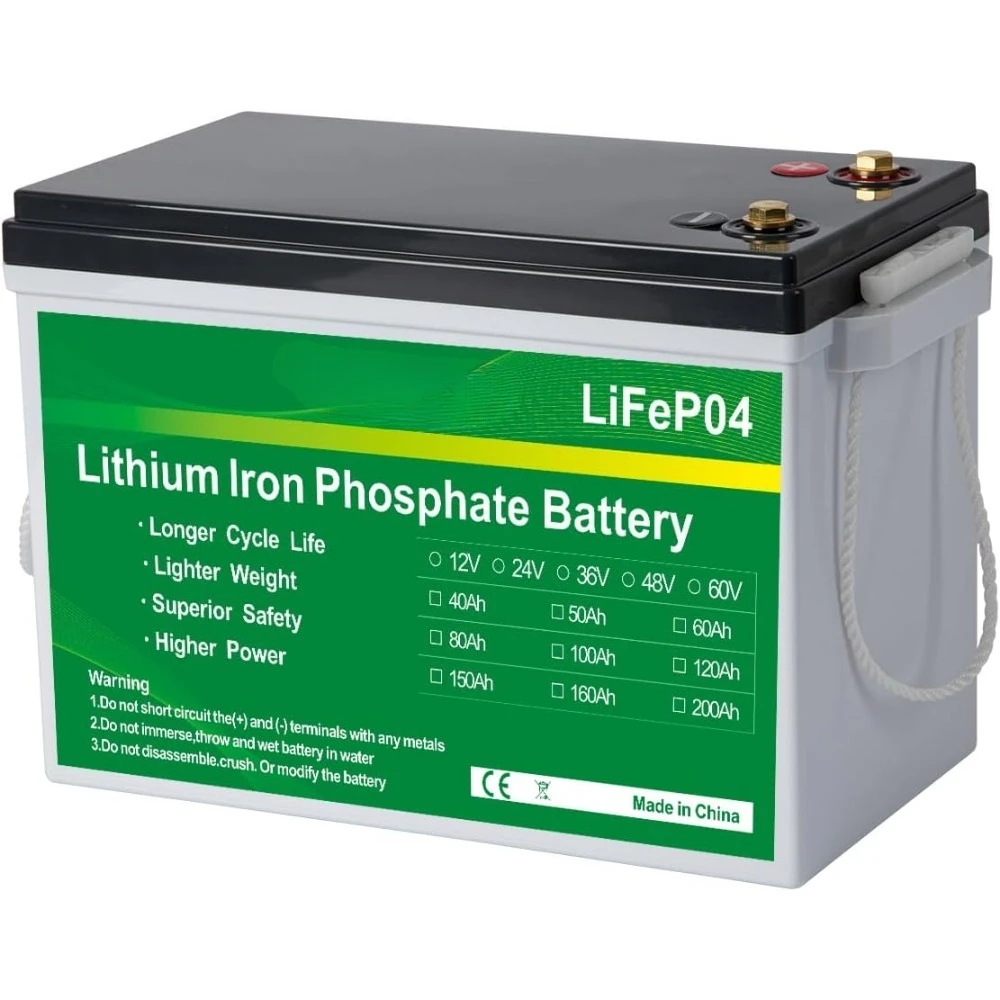 24V 100Ah LiFePO4 Lithium Battery, Built-in 100A BMS, 5000+ Deep Cycles Lithium Batteries, 10-Year Lifespan,Max. 2560W Load Powe
24V 100Ah LiFePO4 Lithium Battery, Built-in 100A BMS, 5000+ Deep Cycles Lithium Batteries, 10-Year Lifespan,Max. 2560W Load Powe
