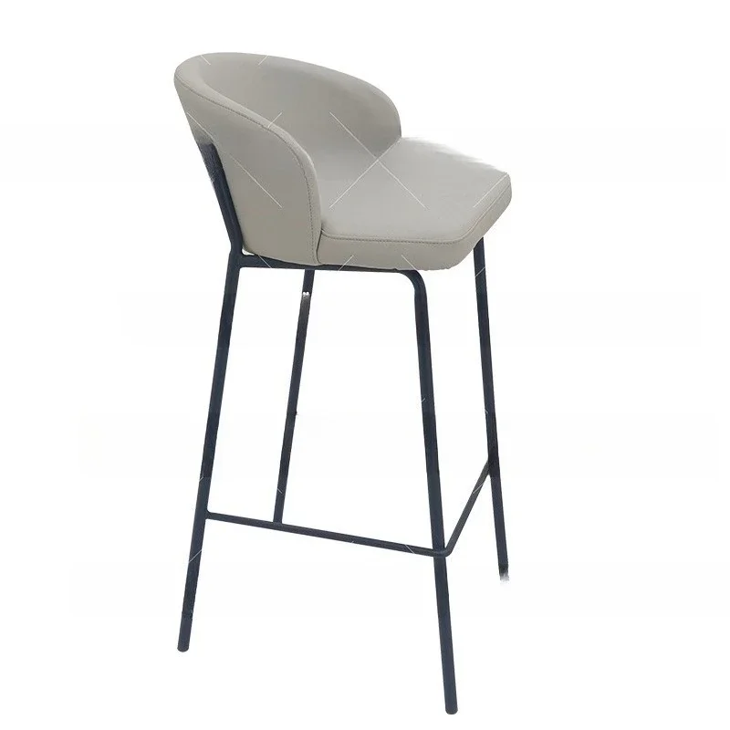 Nordic, high chair, home, backrest bar chair
Nordic, high chair, home, backrest bar chair