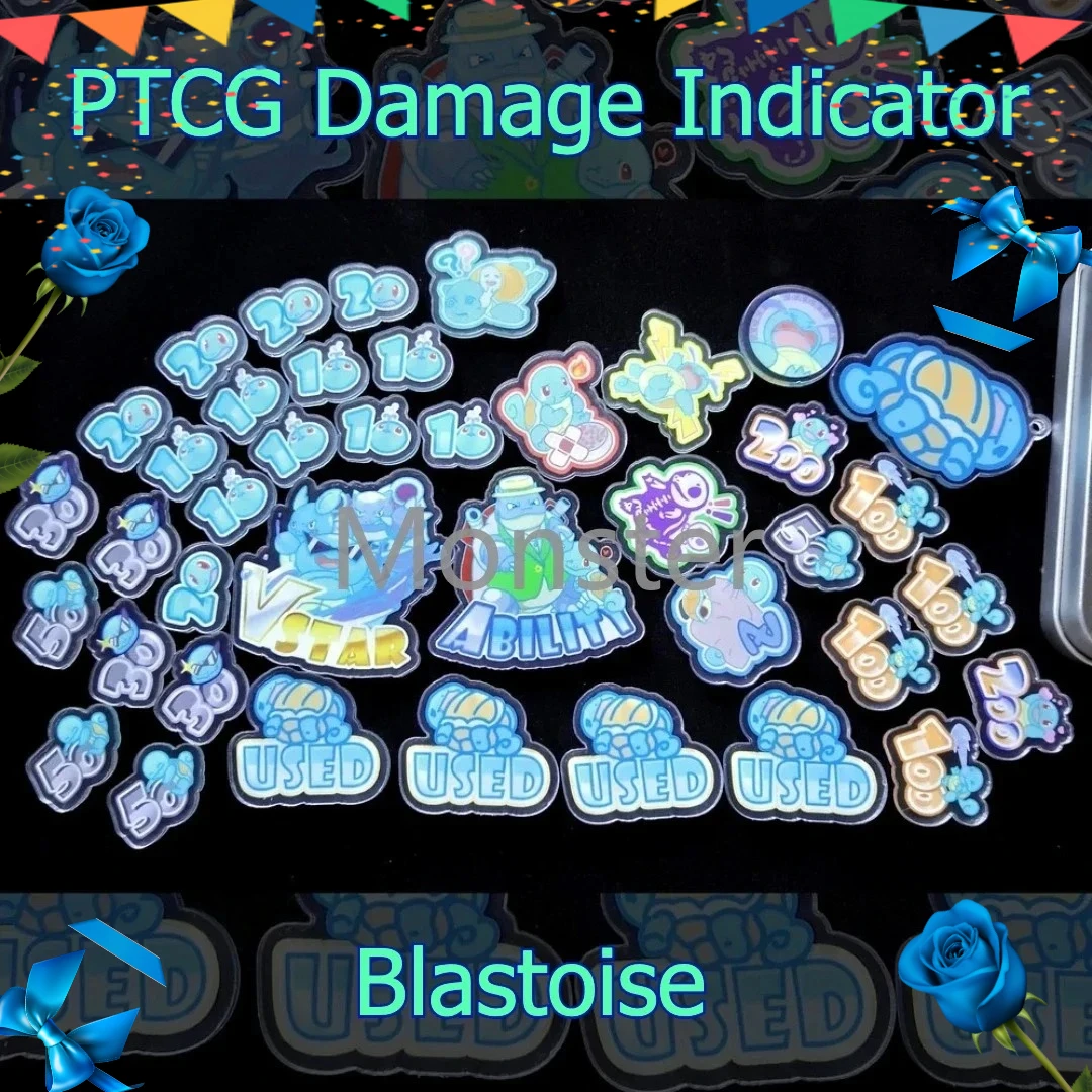 PTCG Pokemon Damage Indicator Counter Anime Character Psyduck Snorlax Tinkaton Blastoise Rowlet Match Scoring Role-playing Game
PTCG Pokemon Damage Indicator Counter Anime Character Psyduck Snorlax Tinkaton Blastoise Rowlet Match Scoring Role-playing Game