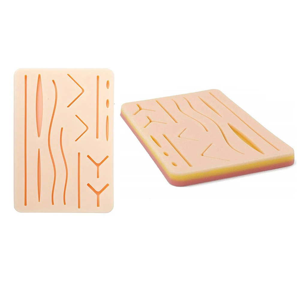 Lifelike Suture Practice Skin Mat Reusable Wounds Suture Medical Teaching Module for Medical Student Suturing Learning Props
Lifelike Suture Practice Skin Mat Reusable Wounds Suture Medical Teaching Module for Medical Student Suturing Learning Props