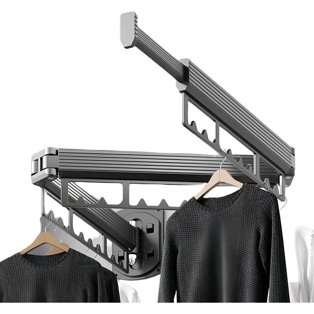 Wall Mounted Drying Rack, Laundry Hanger Dryer Rack, Foldable High-Bearing Clothes Rack, Never Fall Off, Third Generation, Grey
Wall Mounted Drying Rack, Laundry Hanger Dryer Rack, Foldable High-Bearing Clothes Rack, Never Fall Off, Third Generation, Grey