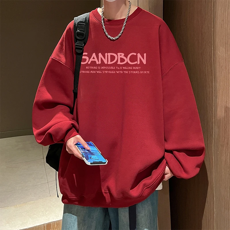 Мужская толстовка Heavyweight 360g винно-красного цвета, весна-осень, новая модная модель с принтом, верхняя одежда для молодежи и старшеклассников
Мужская толстовка Heavyweight 360g винно-красного цвета, весна-осень, новая модная модель с принтом, верхняя одежда для молодежи и старшеклассников