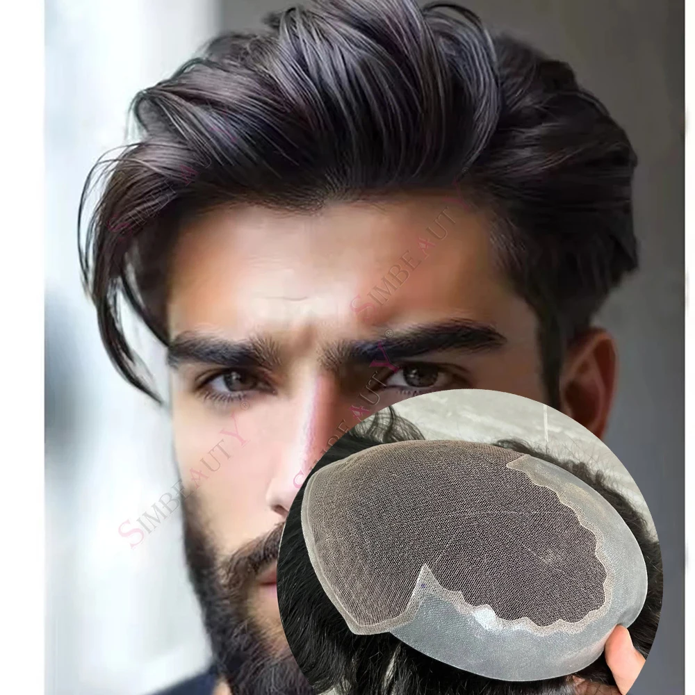 Durable Q6 Lace Front Mens Wig #1 #2 Jet Black Dark Brown Bleached Knots Remy 100% Human Hair Breathable Men Toupee Prosthes Wig
Durable Q6 Lace Front Mens Wig #1 #2 Jet Black Dark Brown Bleached Knots Remy 100% Human Hair Breathable Men Toupee Prosthes Wig