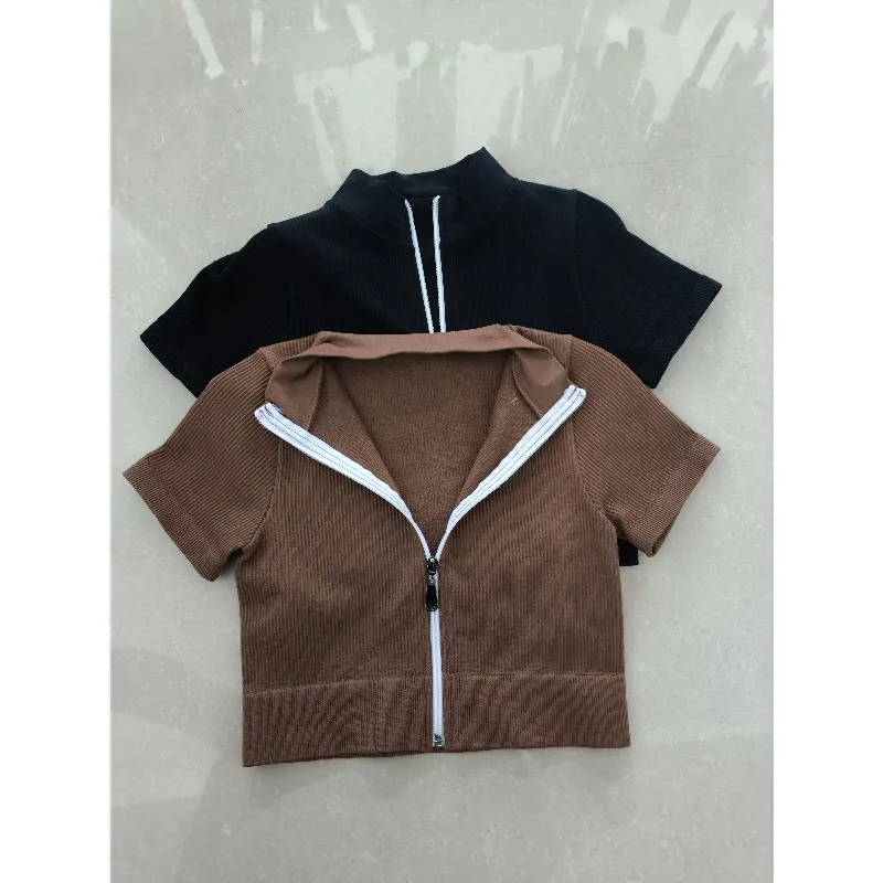 Women Zipper High Neck Yoga Short Sleeved Sport Fitness Vest Long Sleeved Top Quick Dry Beautiful Back Sportswear Vest
Women Zipper High Neck Yoga Short Sleeved Sport Fitness Vest Long Sleeved Top Quick Dry Beautiful Back Sportswear Vest