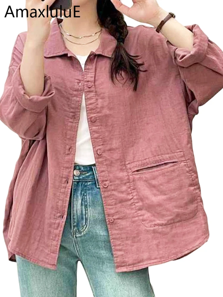 Amax LuluE Japanese Design Soild Shirts Womens Summer Vintage Elegant Leisure Tops Ladies Fashion Classic Cotton Linen Blouses
Amax LuluE Japanese Design Soild Shirts Womens Summer Vintage Elegant Leisure Tops Ladies Fashion Classic Cotton Linen Blouses
